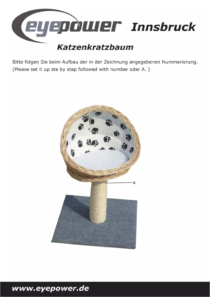 First page image of the manual for Innsbruck