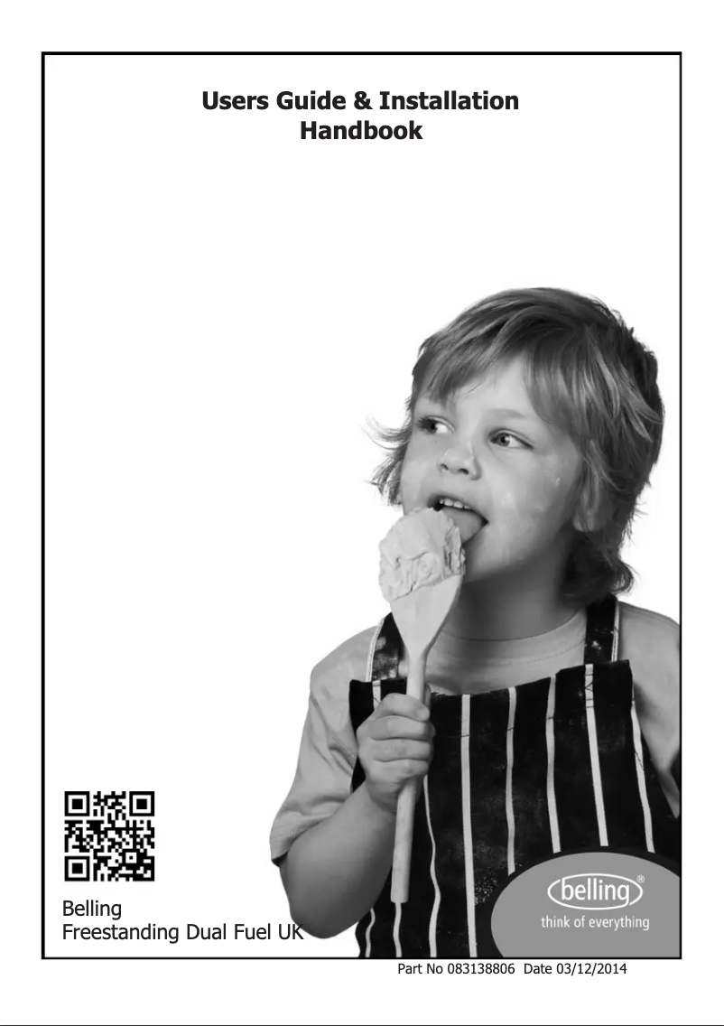 First page image of the manual for FSDF60DOW