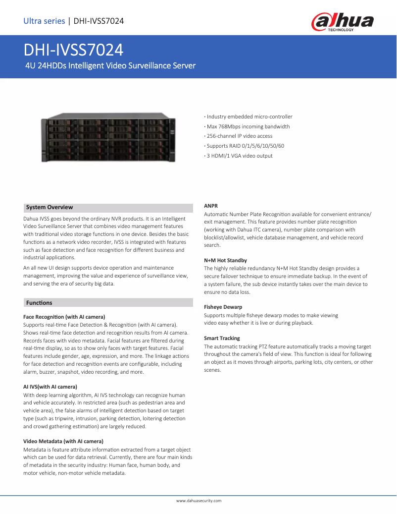First page image of the manual for IVSS7024
