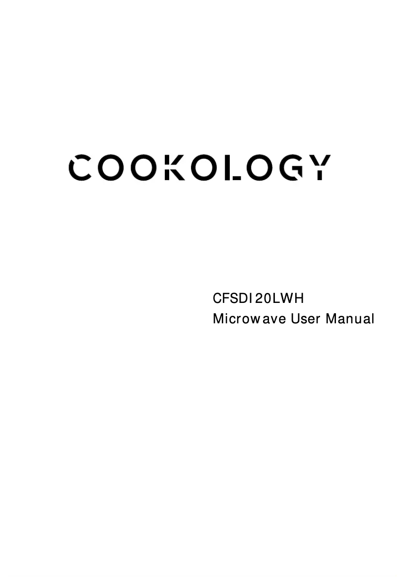 Page 1 of the manual User Manual Cookology CFSDI20LWH
