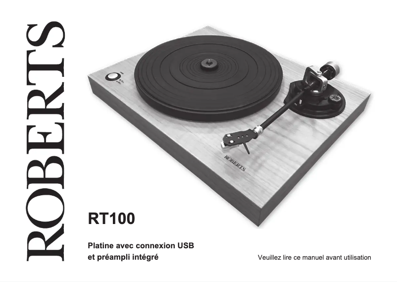 Page 1 of the manual User Manual Roberts RT100