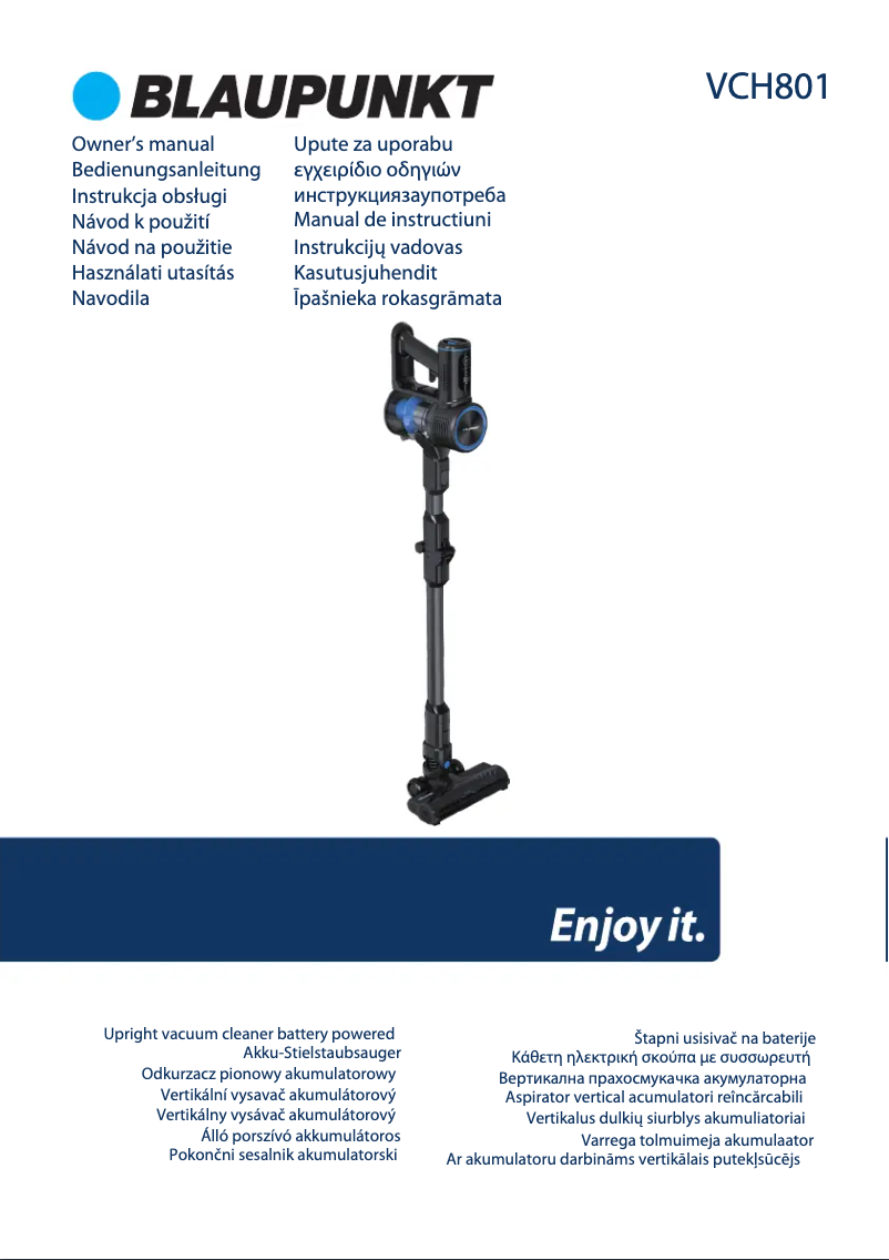 Page 1 de la notice Manuel utilisateur Blaupunkt VCH801