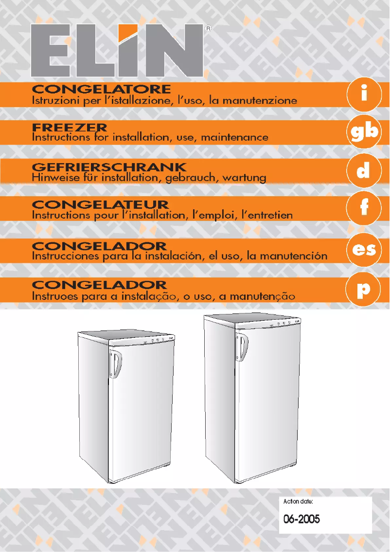 Page 1 of the manual User Manual ELIN GS206A