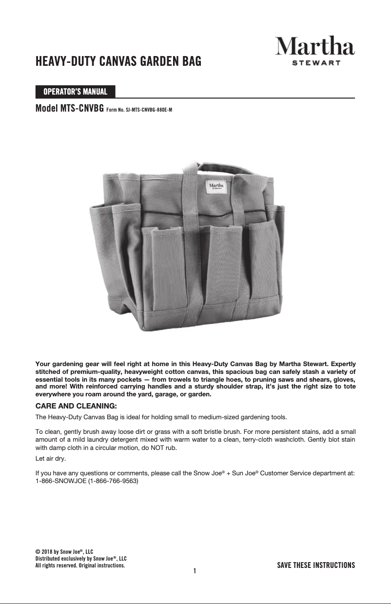 First page image of the manual for MTS-CNVBG