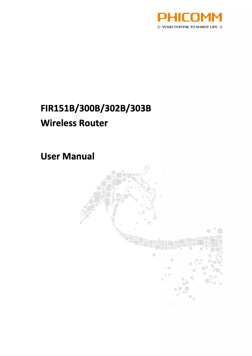 Page 1 of the manual User Manual Phicomm FIR-300B
