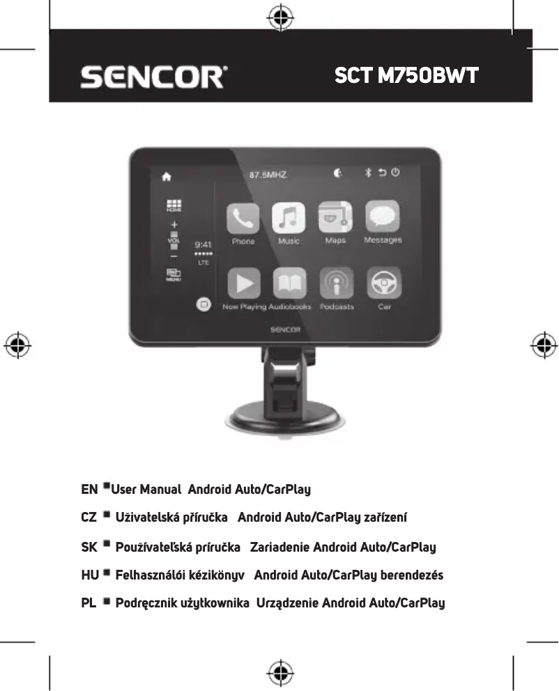 First page image of the manual for SCT M750BWT