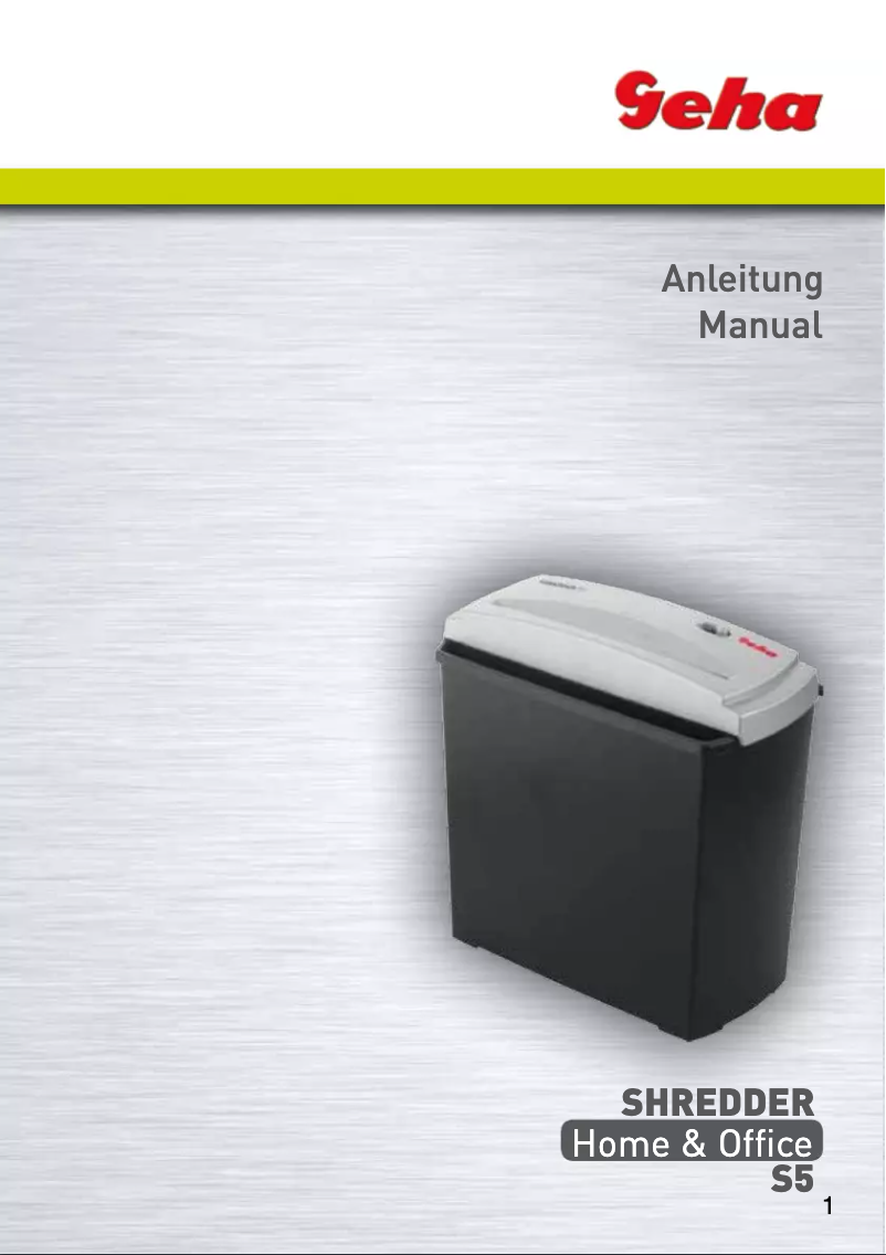 First page image of the manual for Home & Office S5