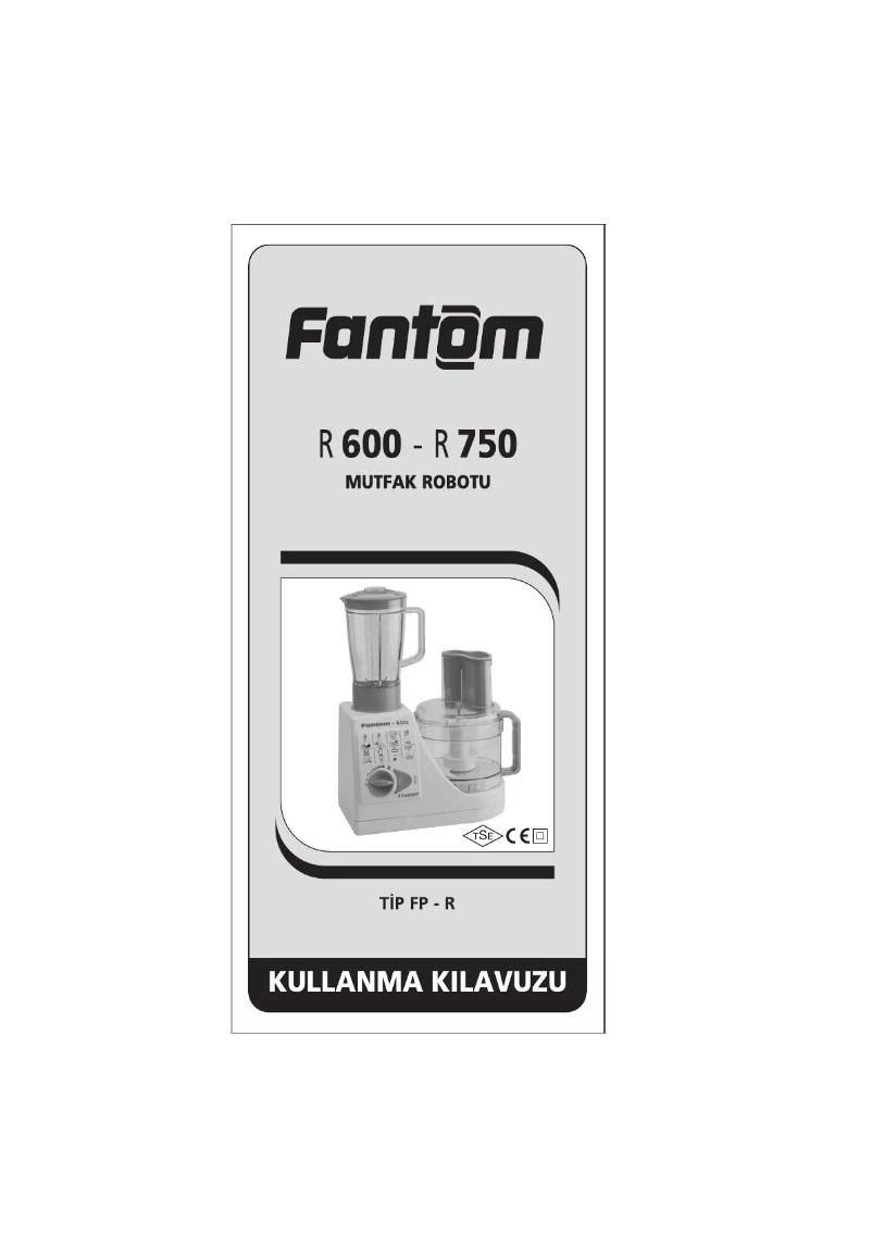 Page 1 of the manual User Manual Fantom R 600