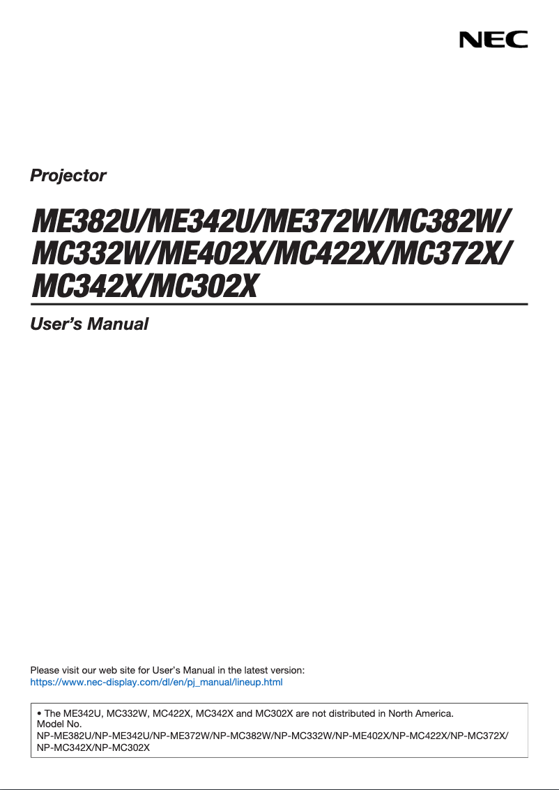 First page image of the manual for MC332W