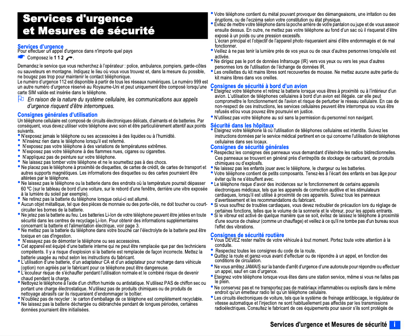 Page 1 de la notice Manuel utilisateur NEC N411I