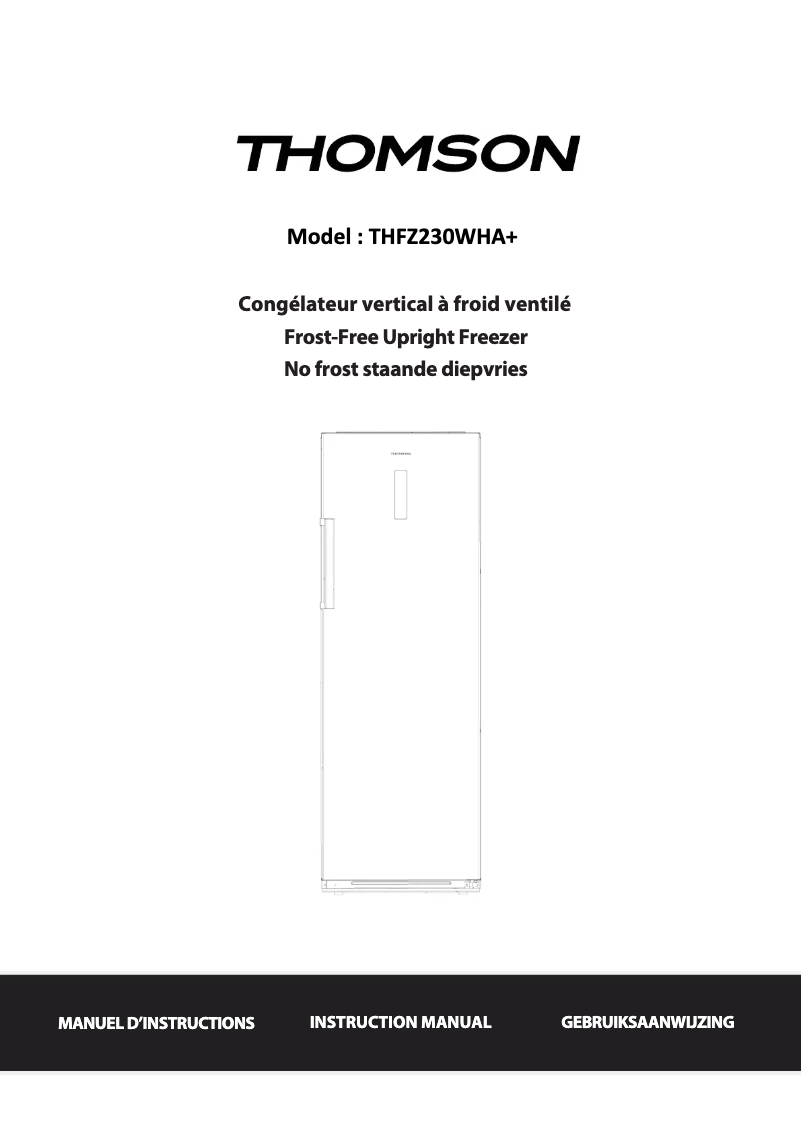 First page image of the manual for THFZ230WHA+
