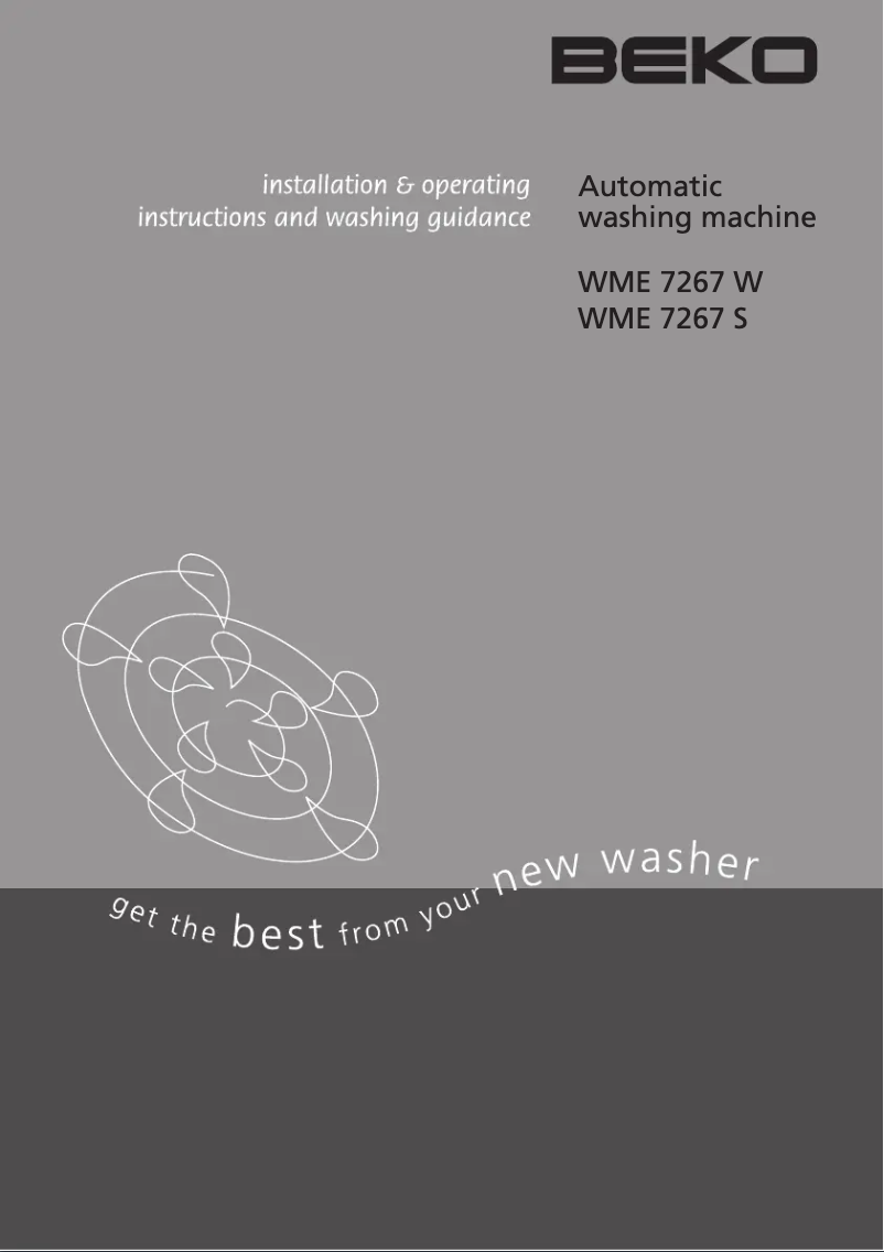 First page image of the manual for WME 7267 S