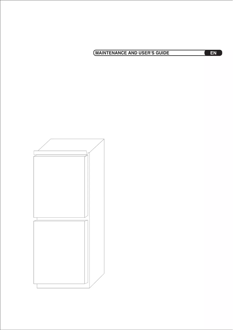 Page 1 of the manual User Manual Candy CFBF3050E/1K