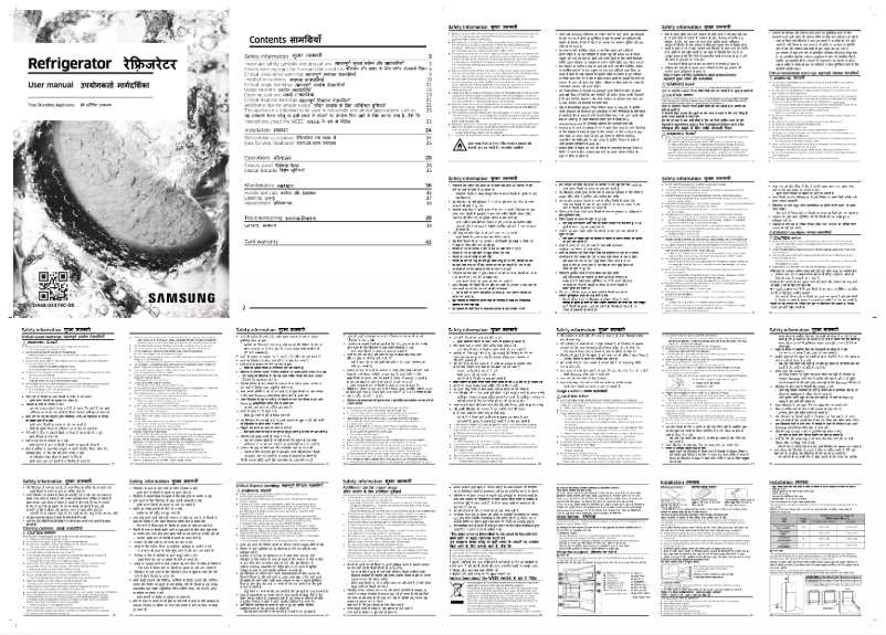 First page image of the manual for RT34CB522C2