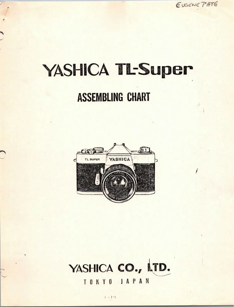 First page image of the manual for TL Super