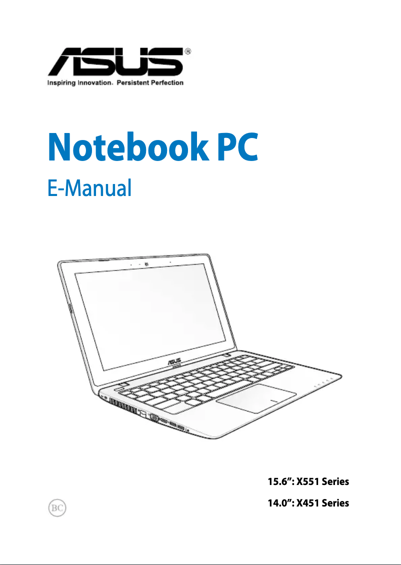 Page 1 of the manual User Manual Asus D550MA