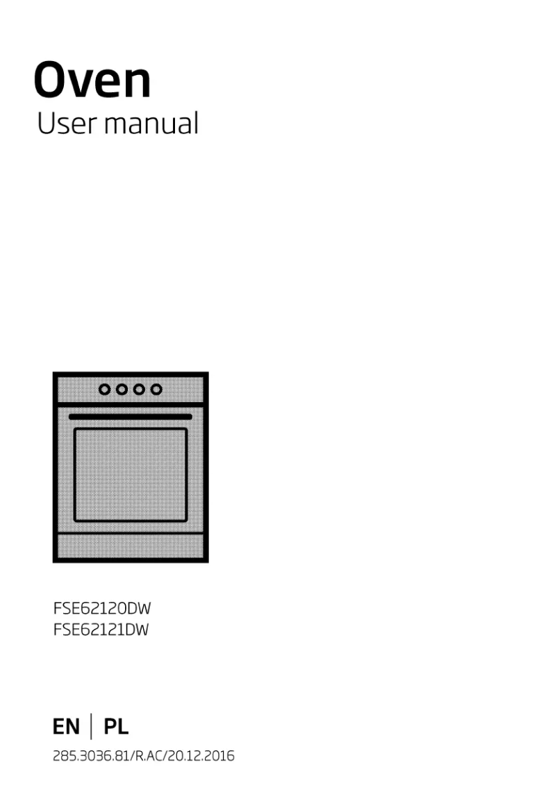First page image of the manual for FSE62121DW