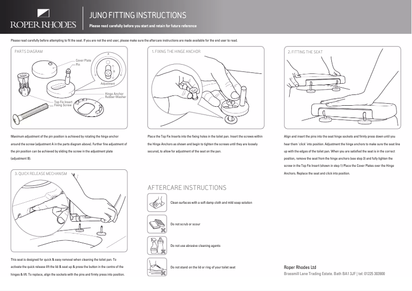 First page image of the manual for Juno