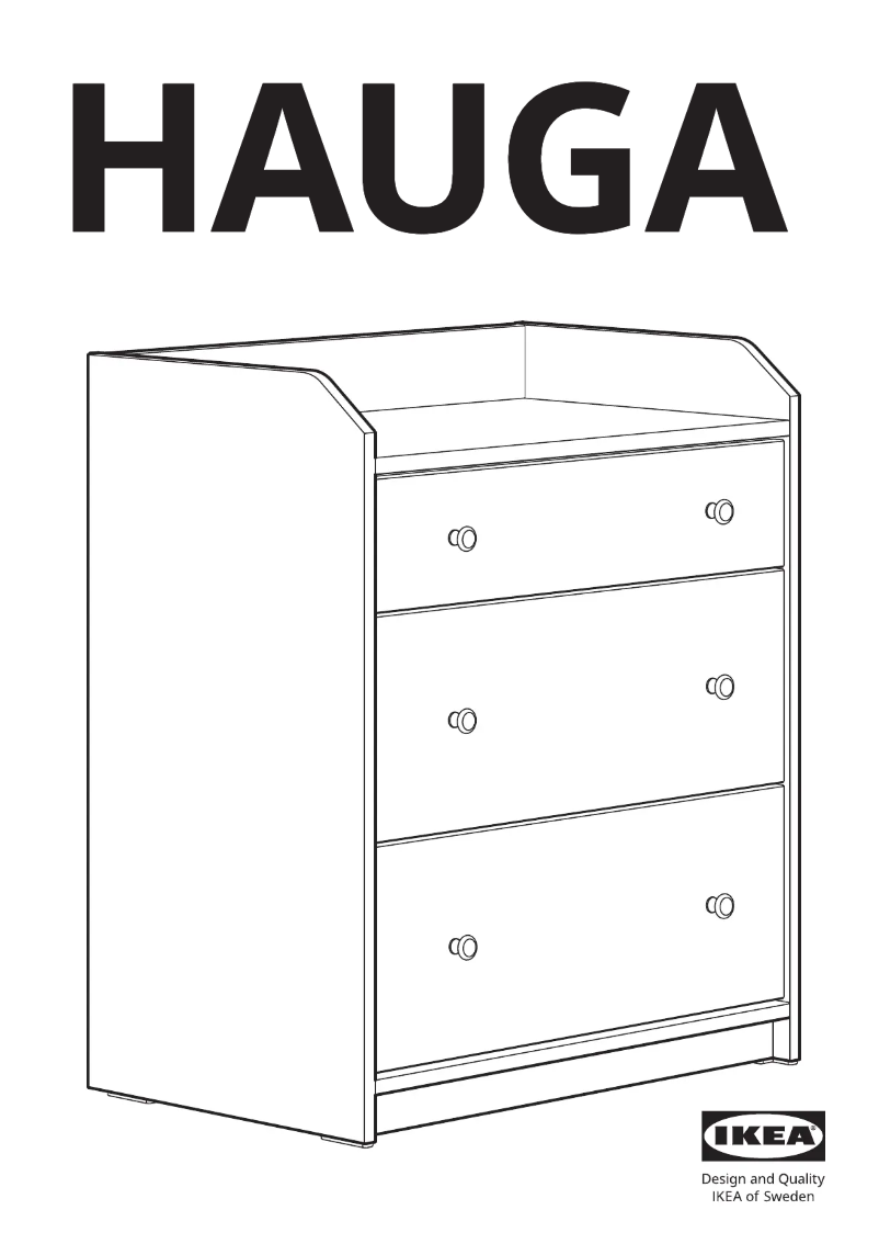 Page 1 of the manual User Manual Ikea HAUGA 404.568.99