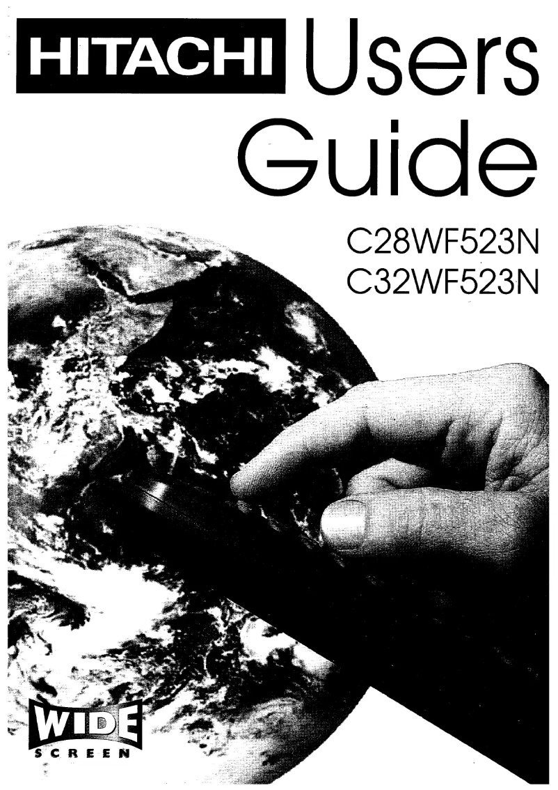 Page 1 of the manual User Manual Hitachi C32WF523N