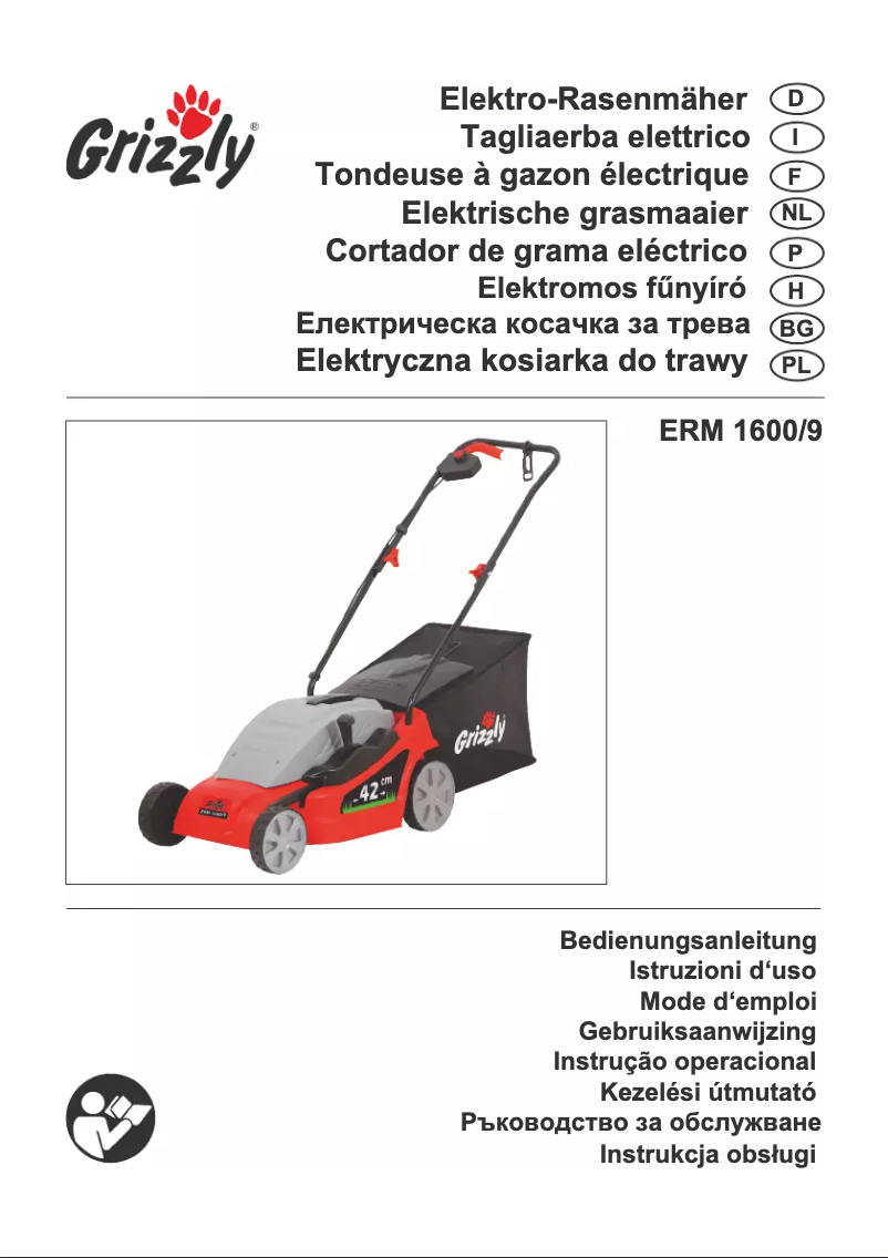 Page 1 of the manual User Manual Grizzly ERM 1600/9
