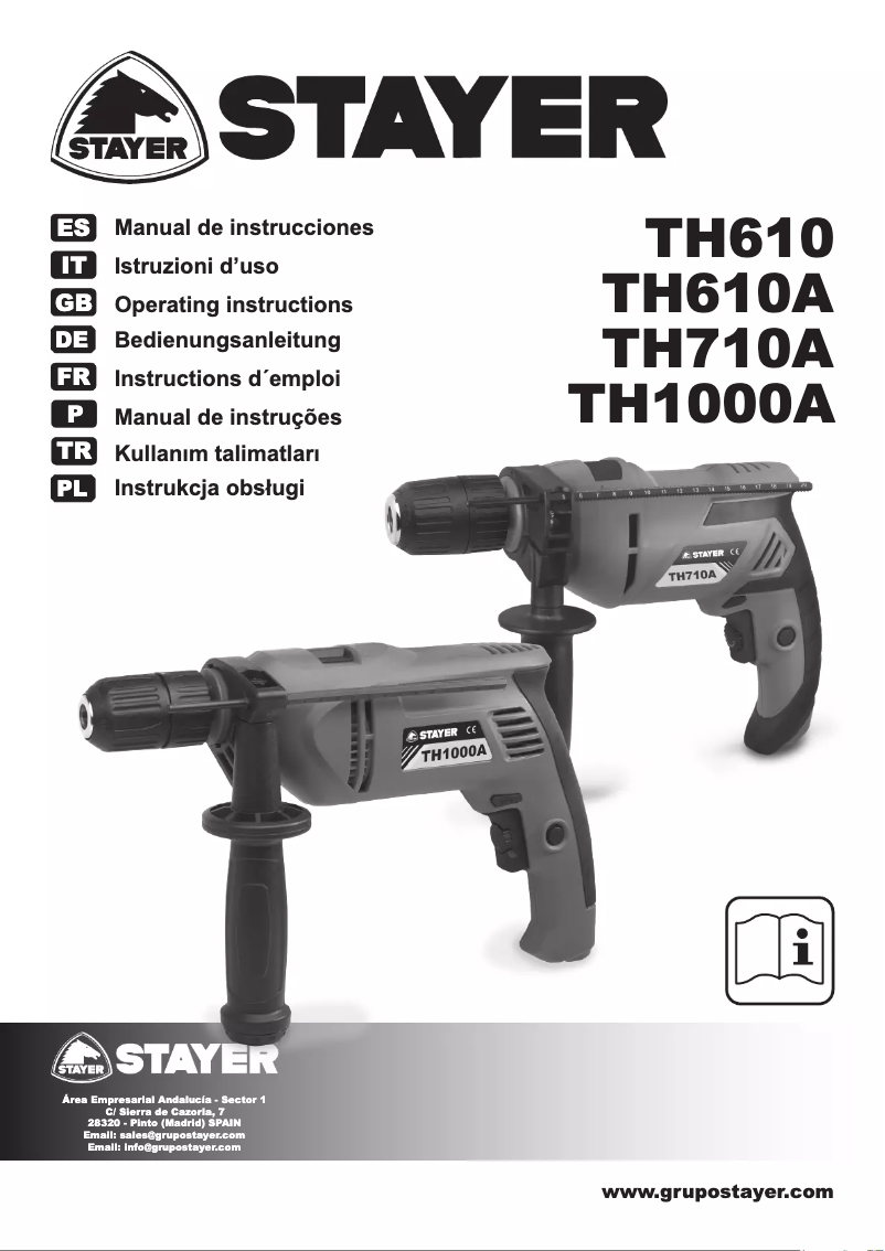 Page 1 of the manual User Manual Stayer TH 610 A