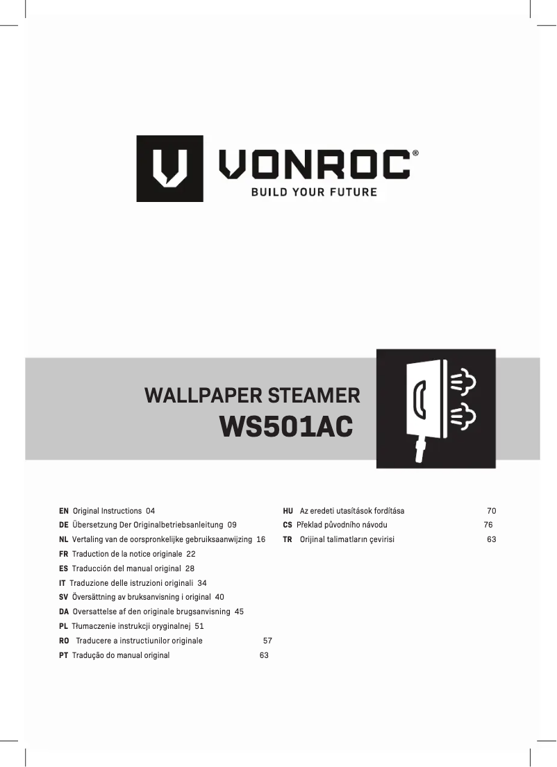 Page 1 of the manual User Manual Vonroc WS501AC
