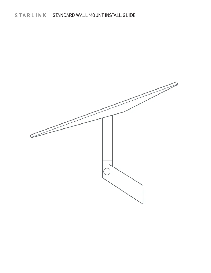 Page 1 de la notice Manuel utilisateur StarIink Standard Wall Mount