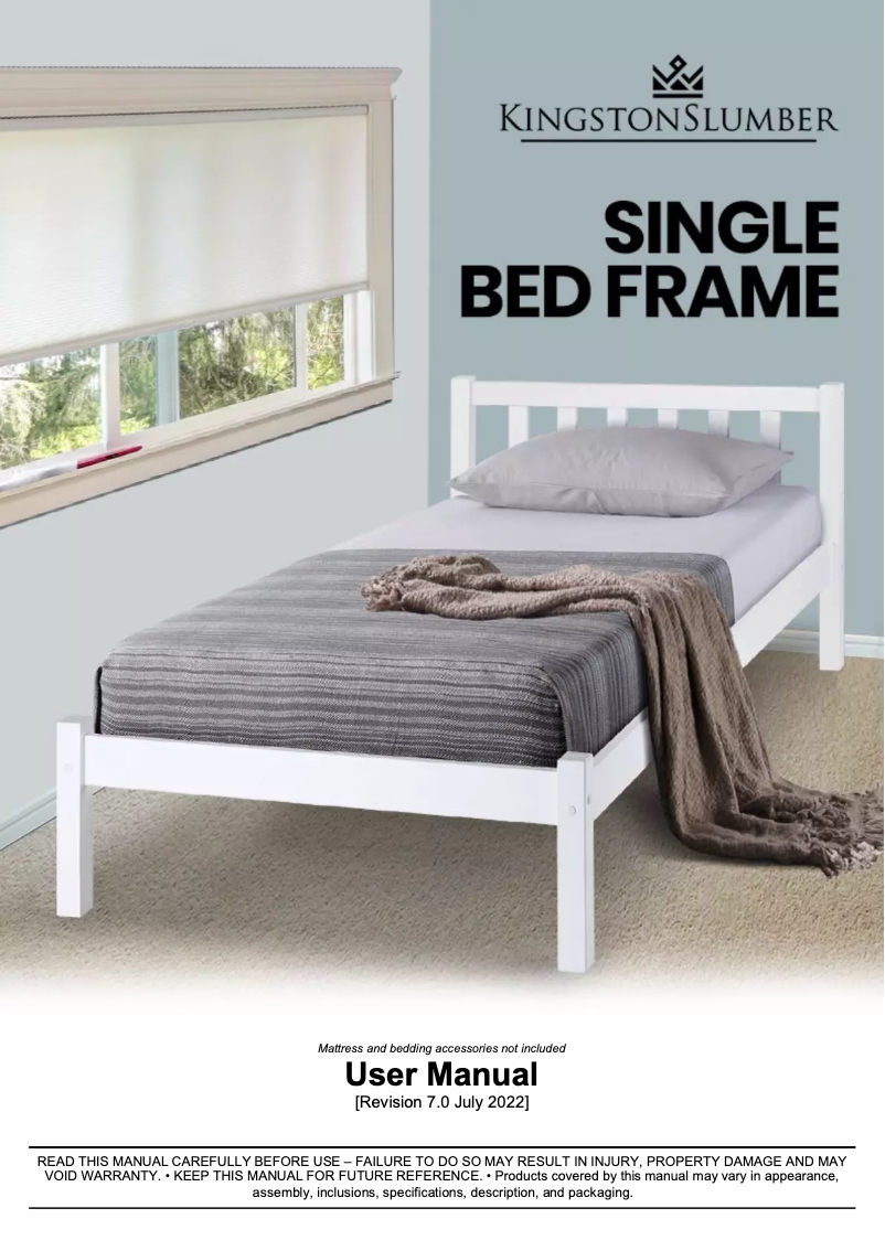 First page image of the manual for FURBDFKNGA54W