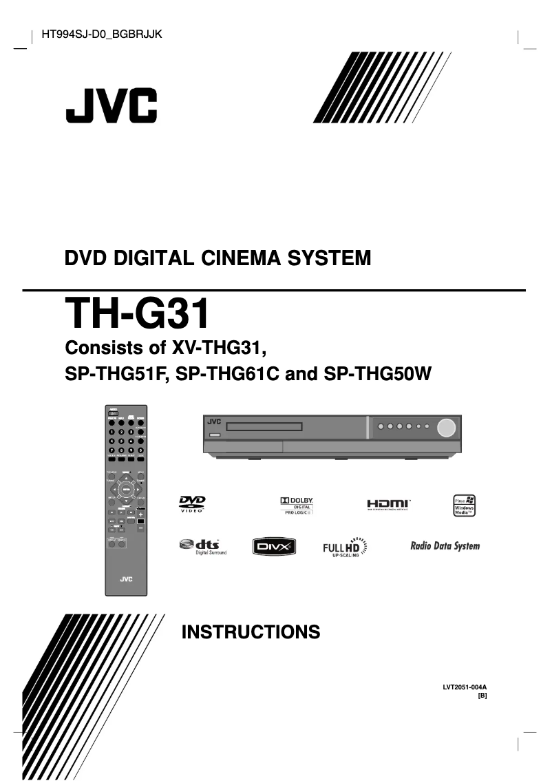 First page image of the manual for TH-G31B