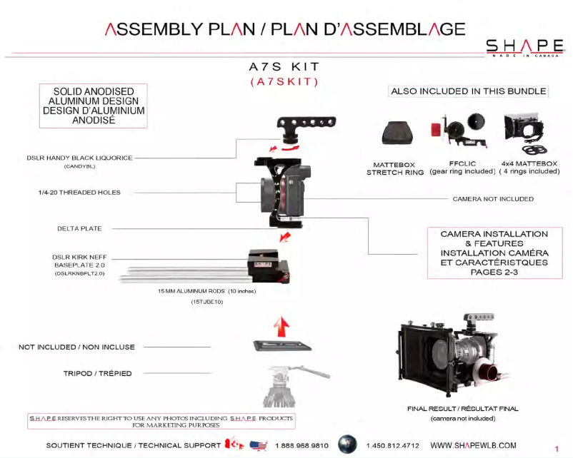 Image de la première page du manuel de l'appareil 7Q+KIT