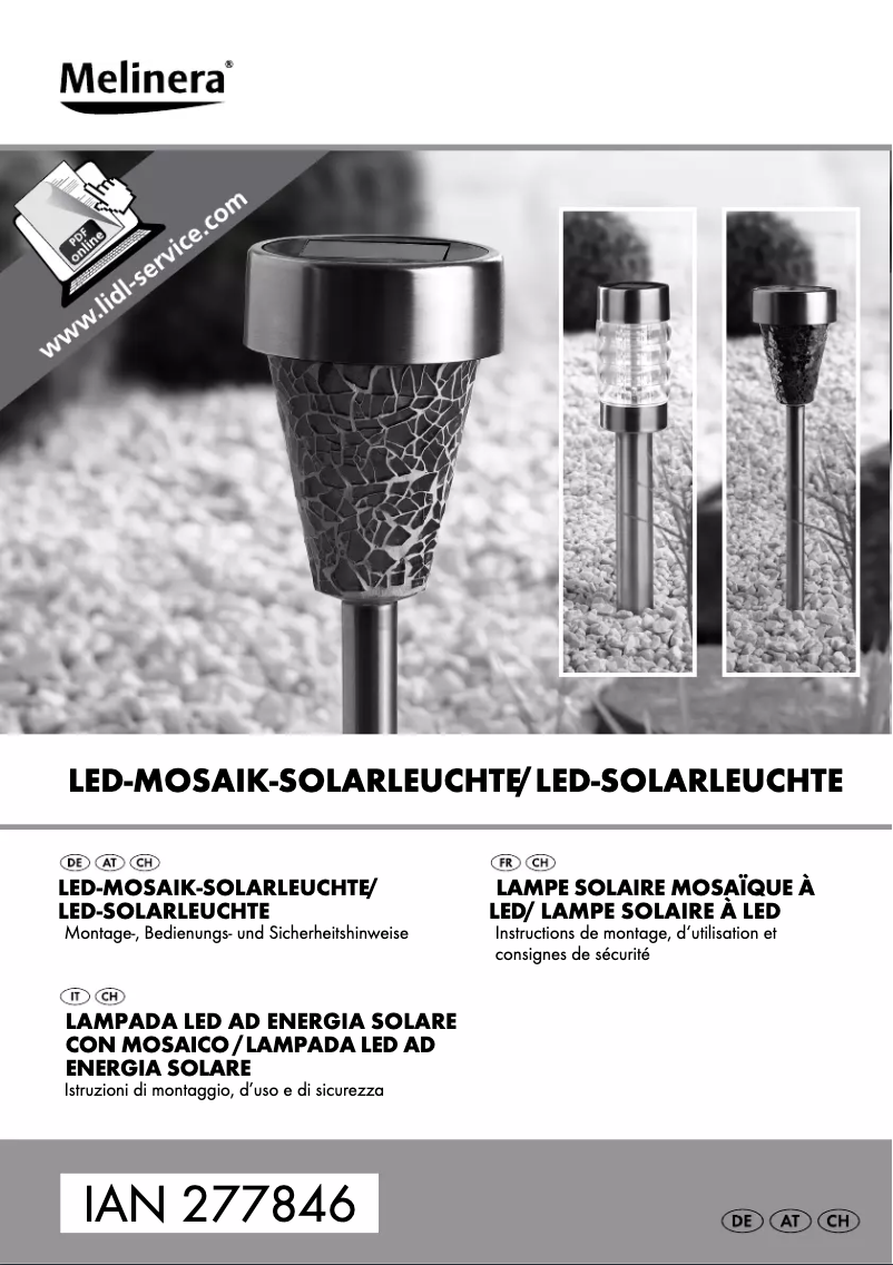 First page image of the manual for IAN 277846