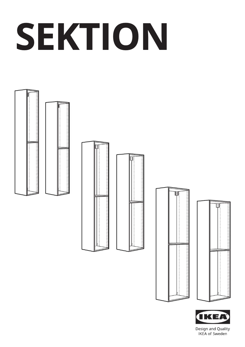 First page image of the manual for SEKTION 402.654.37