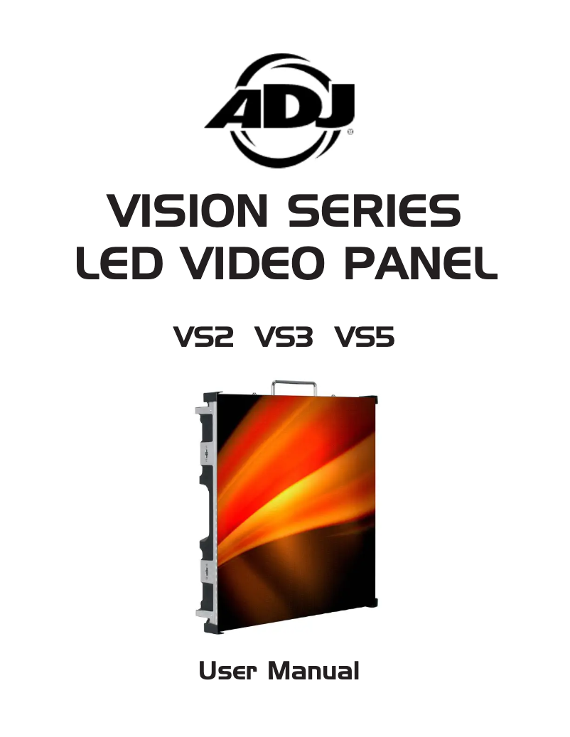 First page image of the manual for VS2