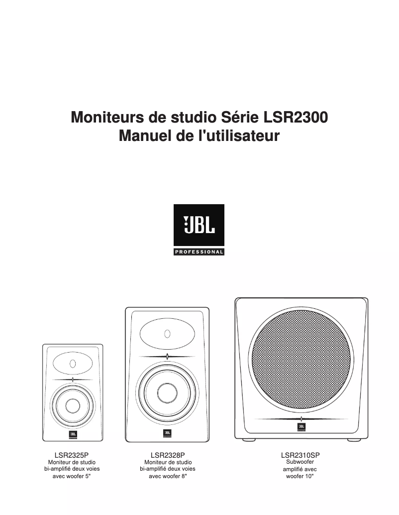 First page image of the manual for LSR2310SP