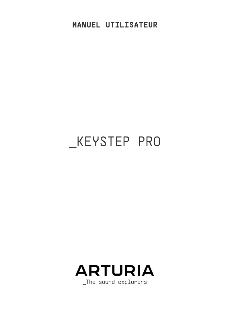 First page image of the manual for Keystep Pro