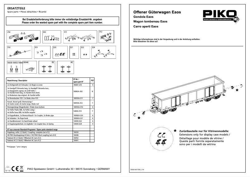 Page 1 of the manual User Manual Piko 58393