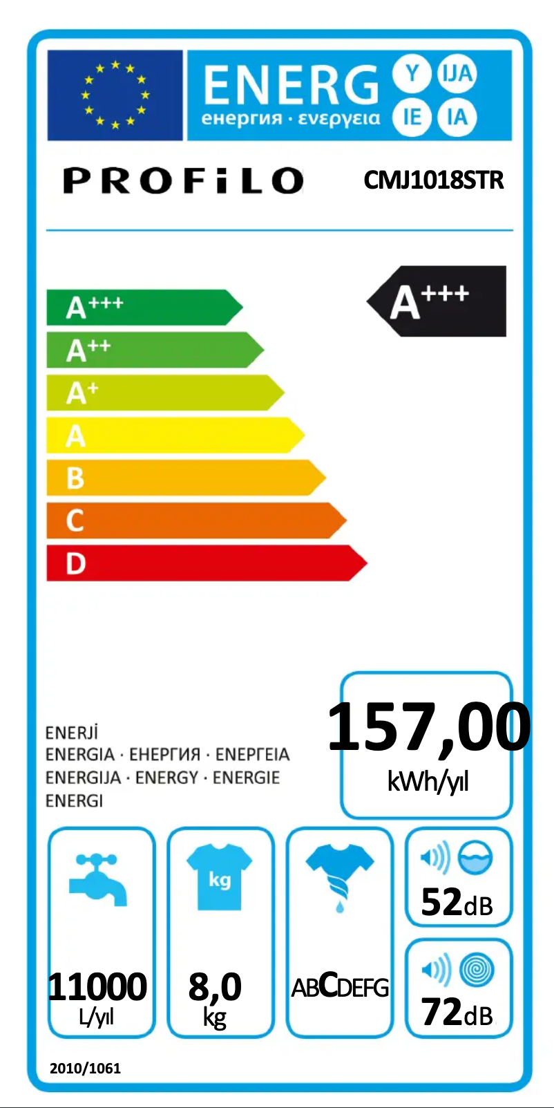 First page image of the manual for CMJ1018STR