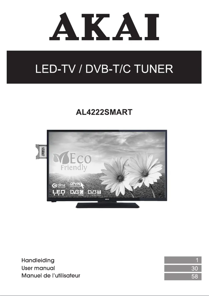 Page 1 of the manual User Manual AKAI AL4222SMART