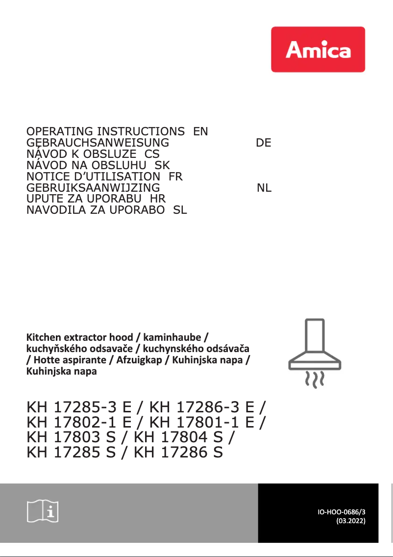 First page image of the manual for KH 17285-3 E