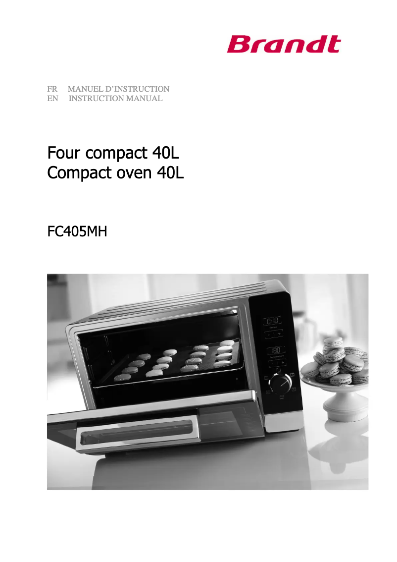 First page image of the manual for FC405MHS