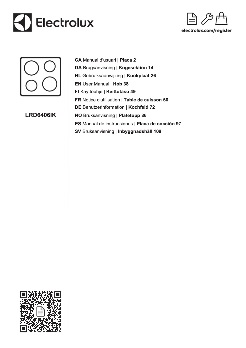 First page image of the manual for LRD6406IK