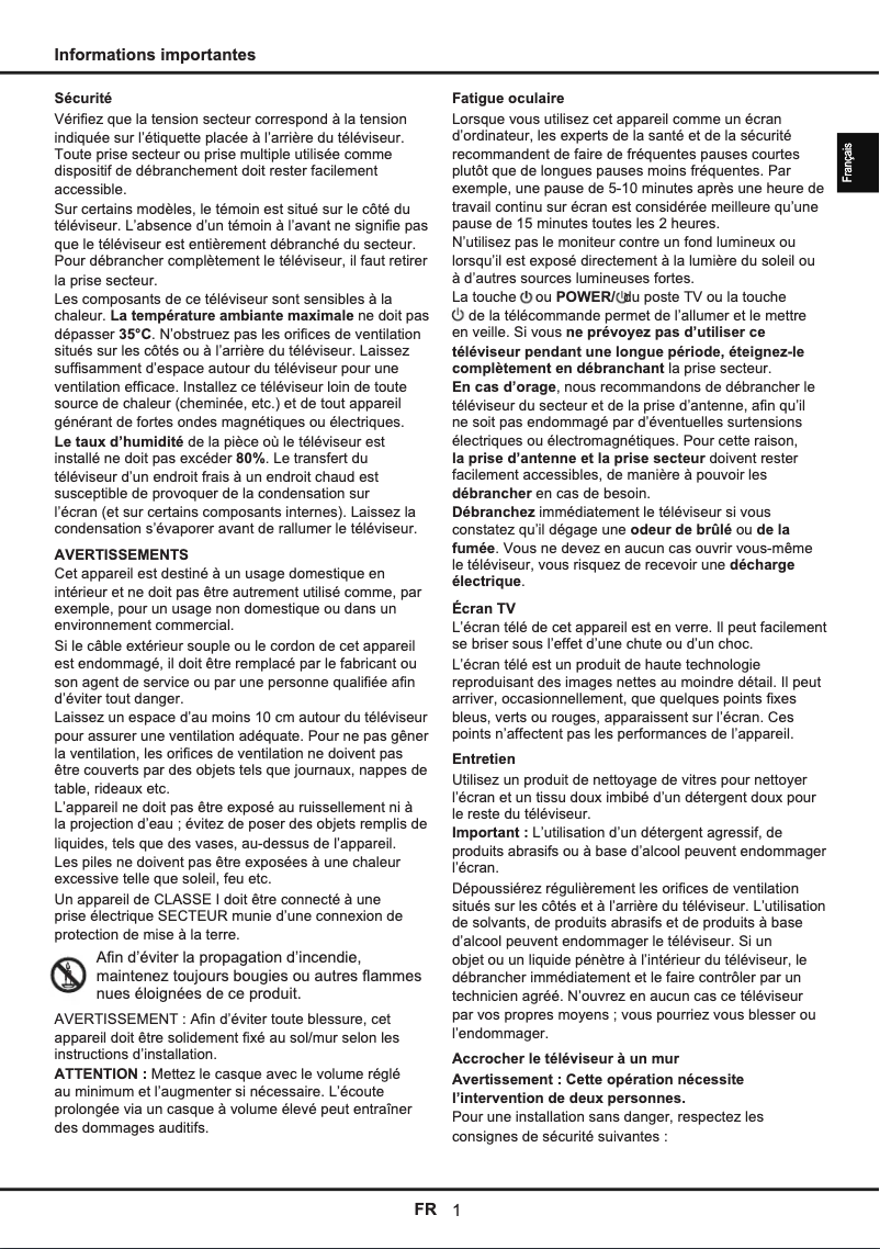 First page image of the manual for U50S6806S