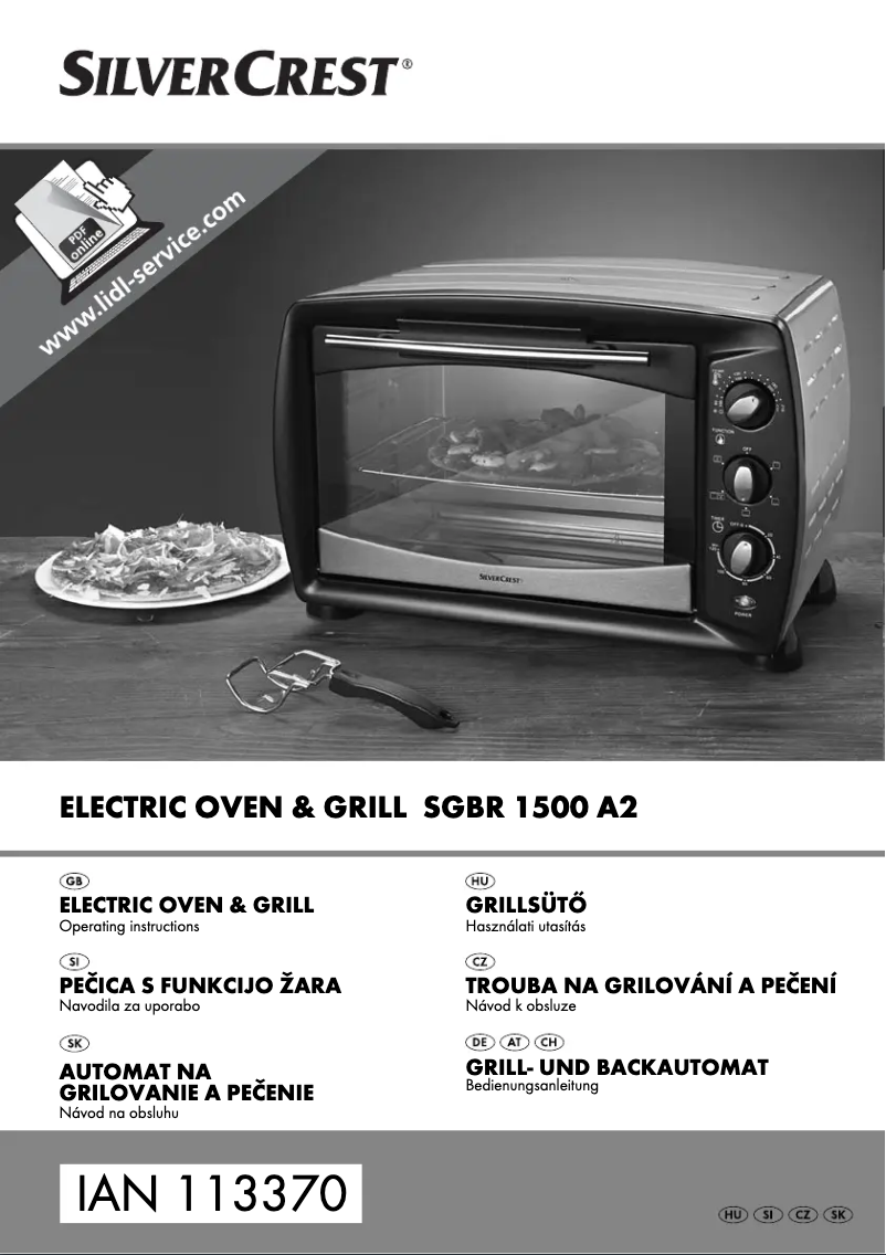 First page image of the manual for SGB 1200 A1