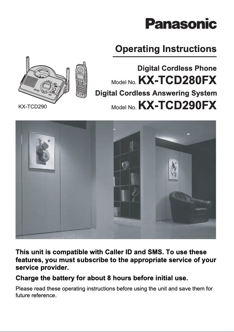 Page 1 of the manual User Manual Panasonic KX-TCD280FX