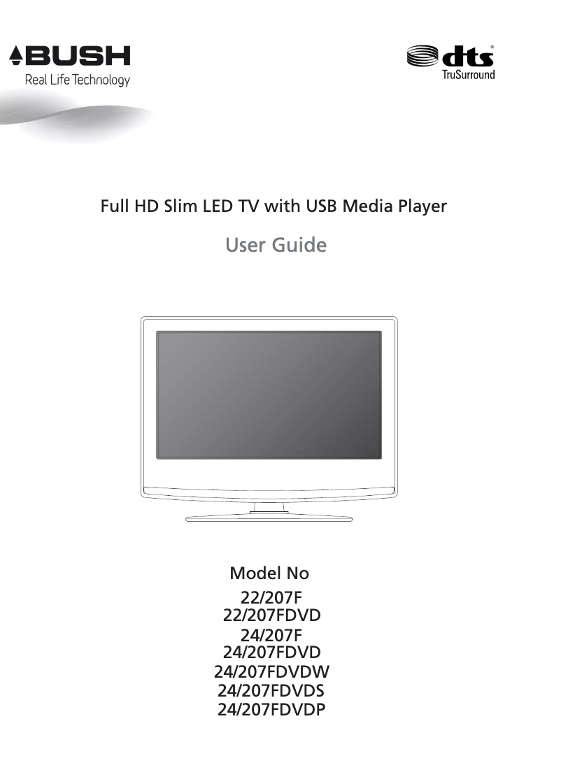 First page image of the manual for 24/207FDVD-W