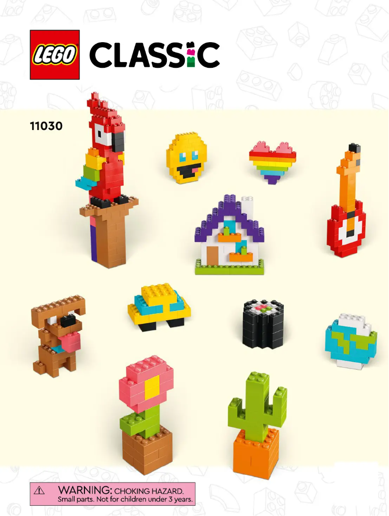 Page 1 of the manual User Manual Lego Classic 11030