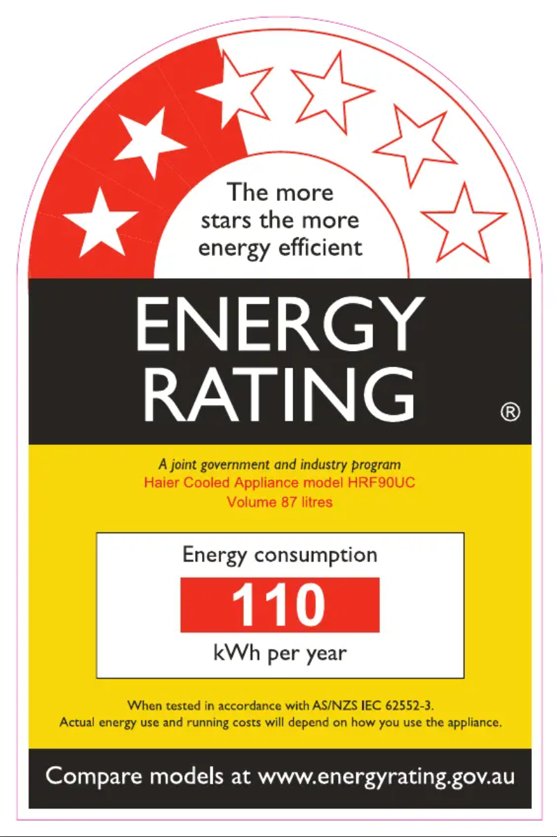 First page image of the manual for HRF90UC