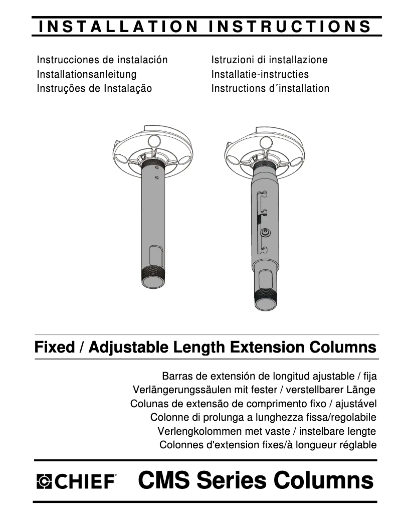 First page image of the manual for CMS003