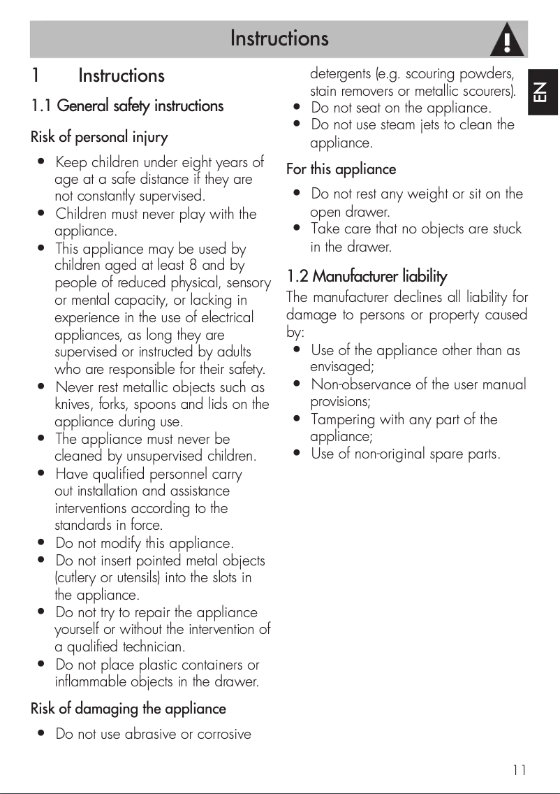 First page image of the manual for CPS115S